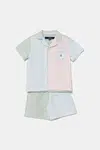 Dětské bavlněné pyžamo Polo Ralph Lauren modrá barva, 8P0221