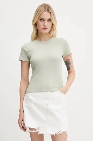 Tričko Hollister Co. dámské, zelená barva, KI339-5131