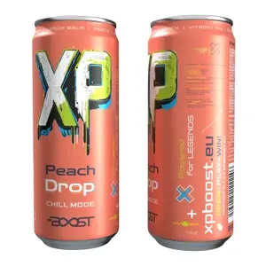 XP BOOST drink - dětský bylinný nápoj Peach drop 330ml