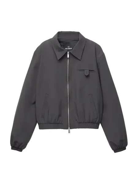 Pull&Bear Prechodná bunda  grafitová