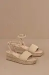 Semišové sandály Manebi Platforms With Strap béžová barva, M 1.1 WJ