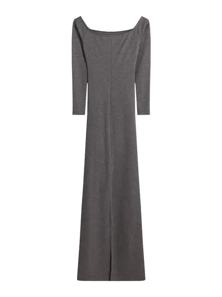 Bershka Šaty  tmavosivá