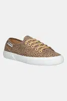 Tenisky Superga MICRO LEOPARD PRINT LEGGE hnědá barva, S6135MW