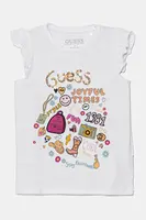 Dětské tričko Guess bílá barva, K5GI11 K6YW4