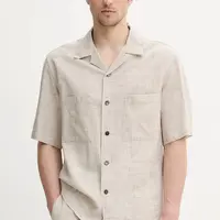 Košile BARENA VENEZIA Camicia Mola pánská, béžová barva, relaxed, CAU5073.4150
