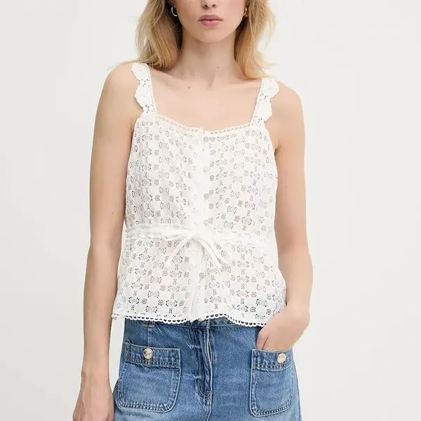 Top Morgan dámský, bílá barva, BEGUIN