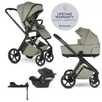 Easywalker Kočárek kombinovaný Zoey Sage Green + CYBEX Aton B2 i-Size + základna