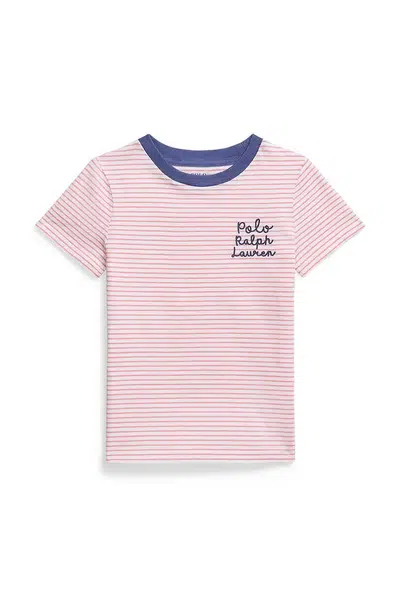 Bavlněné tričko Polo Ralph Lauren růžová barva, 312971117001