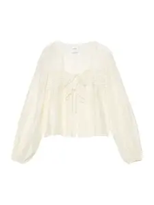 Pull&Bear Blúzka  biela ako vlna