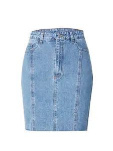 VILA Sukňa 'VIKENJA'  modrá denim