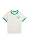 Dětské bavlněné tričko Polo Ralph Lauren bílá barva, 322964454001
