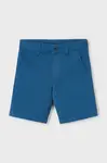Dětské kraťasy Mayoral chino serża basic modrá barva, 202