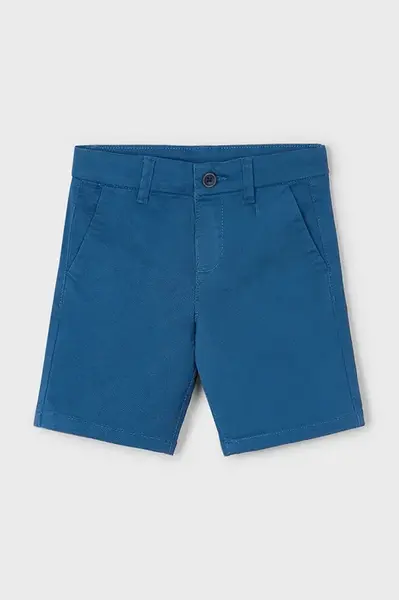 Dětské kraťasy Mayoral chino serża basic modrá barva, 202