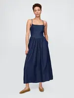 GAP Denim maxi dress with pockets - Women's