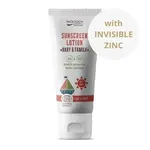 Woodenspoon Opalovací tělové mléko Baby & Family SPF50 v tubě - neviditelný zinek 100ml
