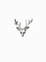 Ombre Metal decorative clothes pin deer - silver