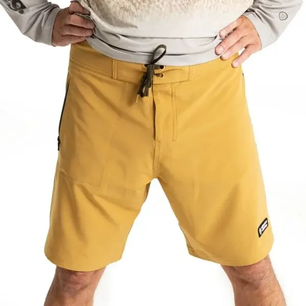 ADVENTER & FISHING UV SHORTS Pánske rybárske kraťasy, žltá, veľkosť