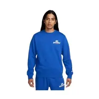 Nike CLUB FLEECE CREW Pánska mikina, modrá, veľkosť