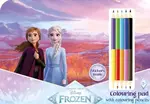 Kreslící set s pastelkami Ledové království - -