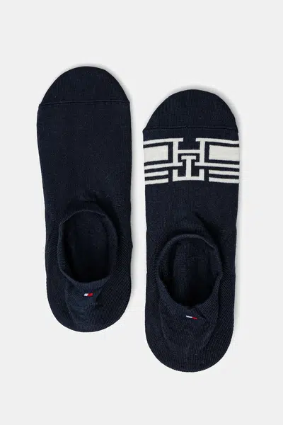 Ponožky Tommy Hilfiger 2-pack pánské, tmavomodrá barva, 701232940