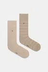 Ponožky Tommy Hilfiger 2-pack pánské, béžová barva, 701232601