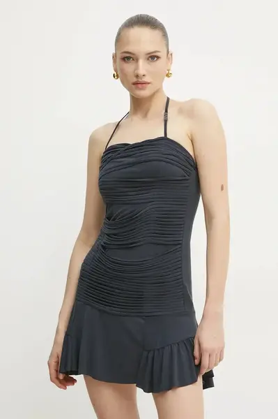 Šaty Versace Jeans Couture tmavomodrá barva, mini, 78HAOE02 CJ0CE