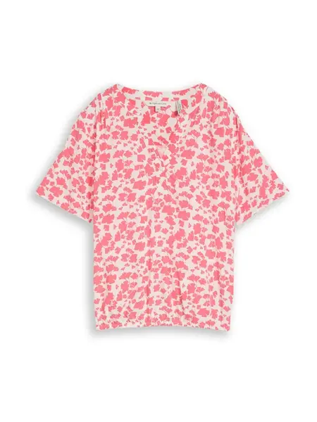 TOM TAILOR Blúzka  pitaya / biela