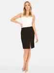 PERSO Woman's Knee-length women's suede skirt