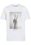 Children's T-shirt with peace sign white