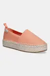 Espadrilky Calvin Klein Jeans PLATFORM ESPADRILLE ML CS oranžová barva, na platformě, YW0YW01871