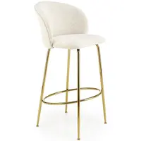 Barová Stolička H116 krémová/zlatá