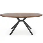 Stôl Locarno 170 Mdf/Oceľ – Orechowy/Čierna