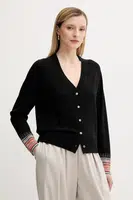 Vlněný kardigan PS Paul Smith černá barva, W2R-578N-T31327