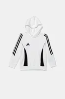 Dětská mikina adidas Performance bílá barva, s kapucí, s aplikací, IR7506
