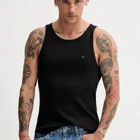 Tričko Tommy Jeans černá barva, DM0DM21927