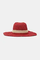 Klobouk United Colors of Benetton červená barva, 62NLDA016