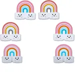 6pcs 3 colors Silicone Beads