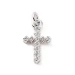Brass Micro Pave Cubic Zirconia Charms
