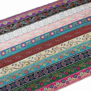 Ethnic Style Embroidery Polyester Ribbons