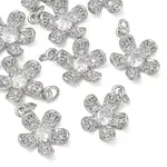 Brass Clear Cubic Zirconia Pendants