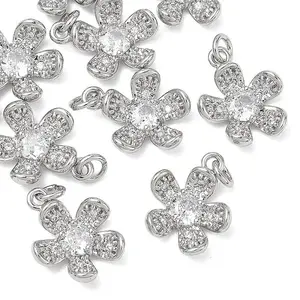 SHEGRACE Brass Clear Cubic Zirconia Pendants