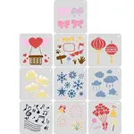 PET Plastic Face Drawing Painting Stencils Templates