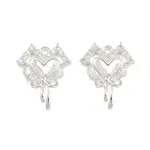 Brass Micro Pave Cubic Zirconia Pendants