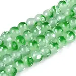 Baking Paint Glass Beads Strands