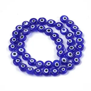 Handmade Evil Eye Lampwork Beads Strands