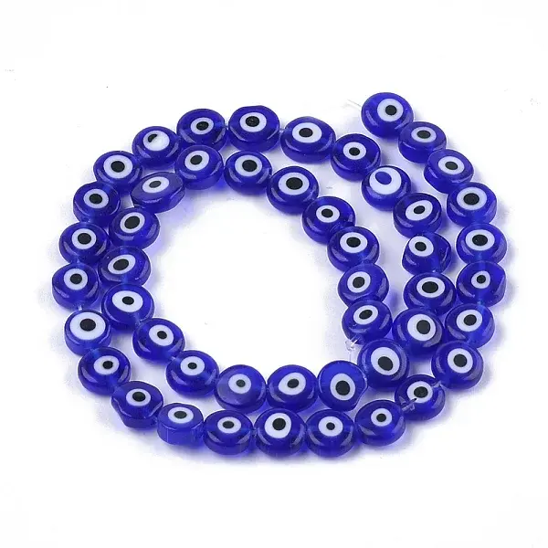 Handmade Evil Eye Lampwork Beads Strands