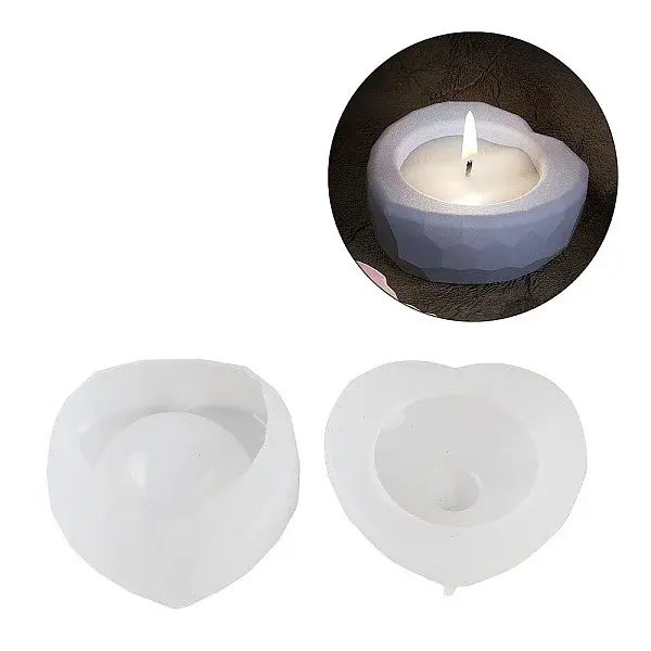 Heart DIY Candle Cup Silicone Molds