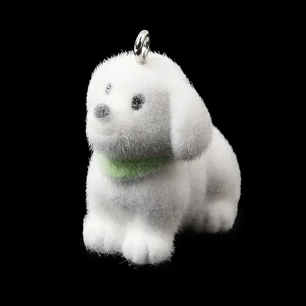 Flocking Opaque Resin Pendants