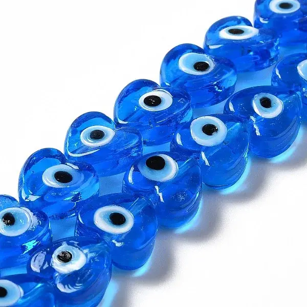 Handmade Evil Eye Lampwork Beads Strands