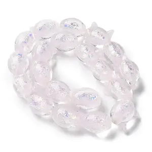 Handmade Foil Lampwork Beads Strands